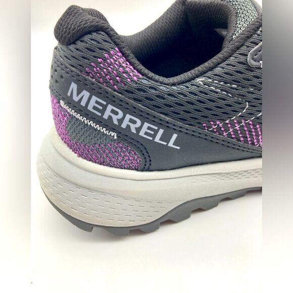 NWT Merrell Fly Strike Women’s Black/Purple Sneakers Size 9,5 - Picture 5 of 9